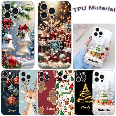 Custom Christmas Gift Cover For iPhone 16e 14 15 Pro Max 17 Air 13 12 Phone Case - Image 1 of 4