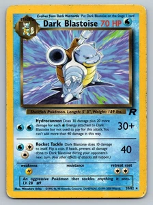 Pokemon Dark Blastoise 20/82 Team Rocket Unlimited Non Holo Rare HP - Picture 1 of 2