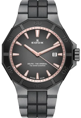 Reloj de cuarzo EDOX Delfin The Original 53021-37GNM-NDR para hombre Foto 1 de 2