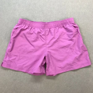 Columbia Shorts Damen Medium lila schnelltrocknend Nylon Reißverschlusstasche Schwimmen Wandern - Bild 1 von 8