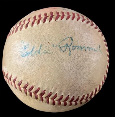 PSA de beisebol assinado com várias assinaturas Eddie Rommel, Boog Powell e Billy Hunter - Imagem 1 de 3