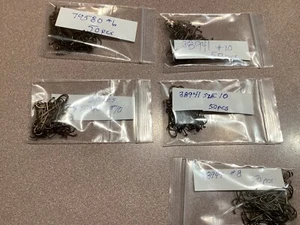 Ideales Sortiment von 250 Stück Mustad Lachs HO79680 & 39580 in den Größen #6-10’s - Bild 1 von 1