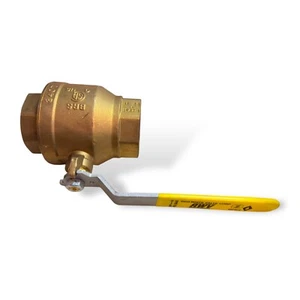 NEW Red-White 3" Water Ball Valve Brass 5544AB 340T 600WOG 1/2 Psi 5G 150 WSP - Picture 1 of 4