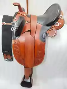 Premium Quality Australian Stock Horn Leather With Tooling Size 15" For Horse. - Picture 1 of 6