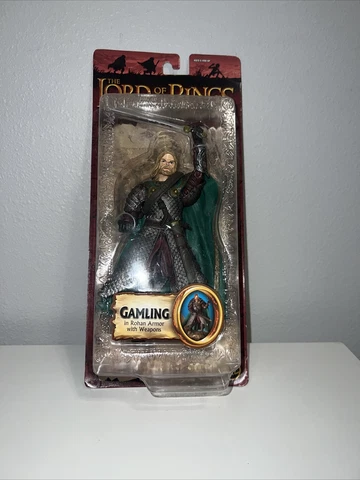 Lord of The Rings Two Towers Gamling (2004) Toy Biz Action Figure w/ Rohan Armor Cover