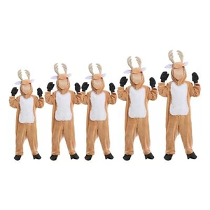Christmas Costume Jumpsuit Reindeer Costume for Fancy Dress - Picture 1 of 29