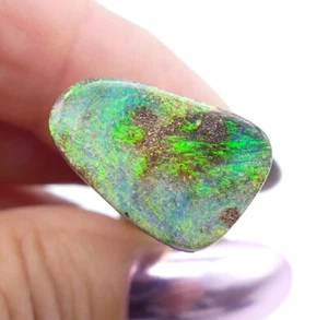 Australian Boulder Opal Solid Natural Opal Green 17x11mm 6ct 11326 - Bild 1 von 6