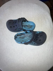 Zapatos Crocs Niños Talla 10 Mármol Tie Dye Zuecos Agua Arena Zapatos Sin Cordones - Imagen 1 de 4