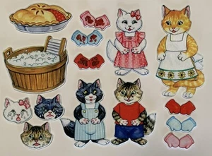 3 Little Kittens Felt Figures for Flannel Board Interactive Story Time for Kids - Picture 1 of 1