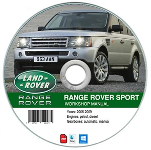 Range Rover Sport 1ª Serie (2005-2009) Manual De Taller En CD - Imagen 1 de 8