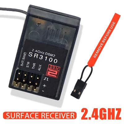3 Kanal SR3100 DSM2 RC Car 3CH Oberflächen Empfänger 2.4GHz für DX3R DX2E DX4C - Bild 1 von 4