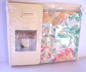 Vintage 90er Gloria Vanderbilt Home Collection Fenster Volant Floral 84" x 15" - Bild 1 von 15