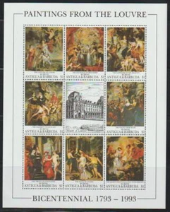 ANTIGUA & BARBUDA 1993 PAINTINGS FROM THE LOUVRE SS MNH - ANT381 - Picture 1 of 1