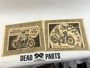 Harley 1938 1939 Thrills Fun-Packed Hours Poster Wandbild 14"x11" - Bild 1 von 7