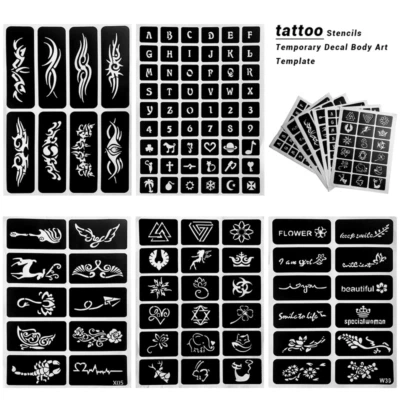 Tattoo Template India Henna Kit Tattoo Stencil Temporary Durable for Body Art