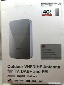 Maximum DA-8000 Outdoor Antenne, LTE Ready DVB-T CH 5-60 DAB/VHF/UHF, Weiß, NEU - Bild 1 von 1