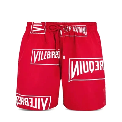 New Vilebrequin RED Moorea Logo Men’s Swimming Trunks Shorts 7" Inseam XXL 2XL - Image 1 of 4
