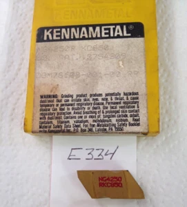 1 INSERTOS DE CARBURO DE PRIMERA CATEGORÍA KENNAMETAL NG-4250R NUEVOS.  GRADO KC850. {E334} - Imagen 1 de 2