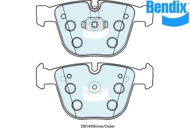 Bendix Brake Pad RR EURO For BMW 7 Series 02-08 745 i,Li DB1499 EURO+ - Imagem 1 de 1