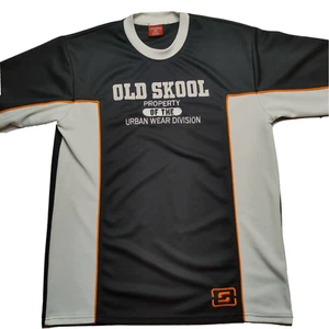 VTG OLD SKOOL Urban Wear Mens Large Hip Hop Jersey Shirt - Picture 1 of 11