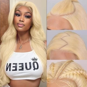Alielaine 613 13x6 Lace Front Human Hair Wig Body Wave 200% Density 24inch - Picture 1 of 5