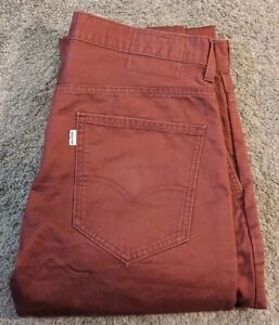 Men's Levi's 511 Slim Fit Hybrid Trouser Pants Burgundy 13151-0048 Size 33x31
