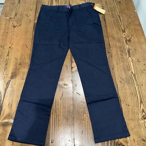French Toast Boys 16.5 Adjustable Waist Straight Fit Uniform Pants Khakis -Navy - Picture 1 of 5