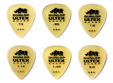 Dunlop ULTEX Sharp Guitar Picks / Plectrums 6 Pack with a choice of 6 Gauges