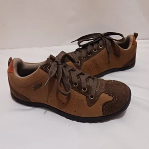 Skechers 46047 Women's Size 9 Signalize Brown/Tan Leather Casual Sneak Shoes - Picture 1 of 6