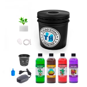 Grow Pot Initial 5gal DWC Hydro Bucket Kit with Air Pump, Nutrients & More - Picture 1 of 4
