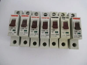CONTACTUM 71 RANGE B6 B10 B16 B20 B32 B40 B50 6KA SINGLE POLE MCB'S - Picture 1 of 2