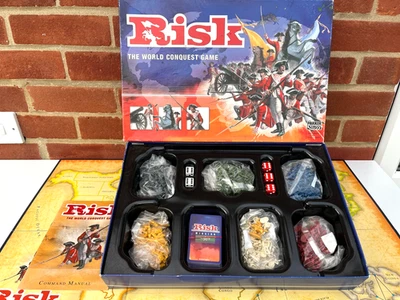 Risk World Conquest Strategy Board Game 2004 GOLDEN CAVALRY EDITION complete - Image 1 of 4