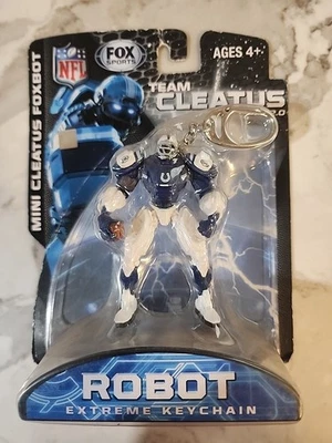 New Fox Cleatus Fox Robot Action Figure Key Chain Fob Indianapolis Colts - Image 1 of 3