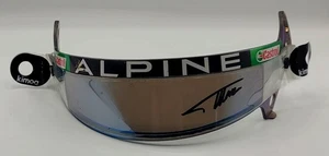 F1 FERNANDO ALONSO SIGNED 1/1 BELL RACE USED HELMET ALPINE VISOR SEASON 2021 - Picture 1 of 8