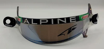 F1 FERNANDO ALONSO SIGNED 1/1 BELL RACE USED HELMET ALPINE VISOR SEASON 2021 - Image 1 of 4
