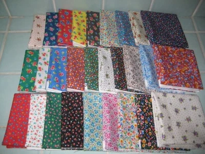 Лот 28 совершенно новый четверть квадратного ярда цветок тайник Calico ткани квилтинг сокровища - Изображение 1 из 4