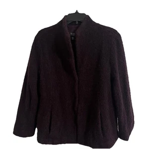 Eileen Fisher Wolljacke Damen Medium M italienisches Garn lila gebraucht, in einwandfreiem Zustand - Bild 1 von 7