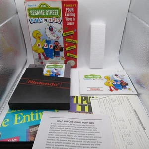 Sesamstraße ABC & 123 NES Nintendo komplett CIB guter Zustand mit Reg! RAR! - Bild 1 von 14