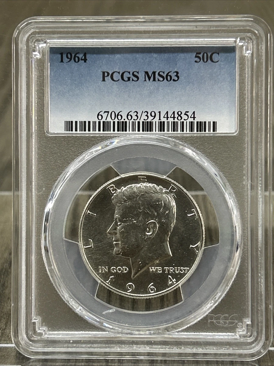 1964 PCGS MS63 ケネディ銀貨 MS 63 Graded 1964 Kennedy US Half Dollars (1964-Now) for sale | eBay
