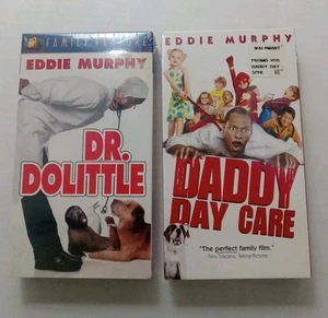 Daddy Day Care / Dr Dolittle Eddie Murphy Regina King New VHS Lot 2 - Picture 1 of 3