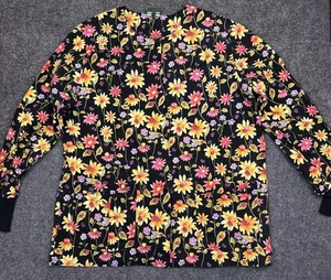Cottonality Snap-Front 4 pocket Jacket with flowers & Lady Bugs - FREE SHIPPING! - Picture 1 of 11