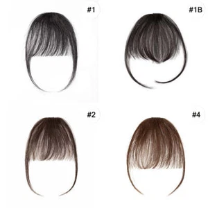 Apexhairs Air Bang Remy Echthaar Clip in Fransen Front Haarteil Bang für Damen - Bild 1 von 20