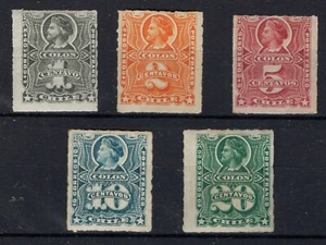CHILE 1877 Roulets with bar full set MH no flaws II - Picture 1 of 2