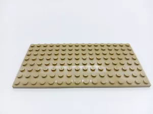 LEGO 8x16 DARK TAN Base Plate Baseplate - 8x16 STUDS (PINS) - Brand New - Picture 1 of 3