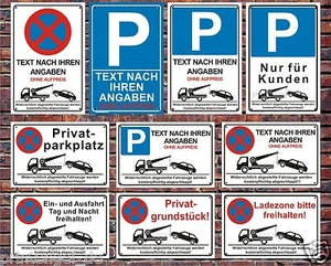 Parkplatz Schilder Parkverbot Hinweis - Schild Parkverbotsschild Parken verboten - Bild 1 von 72