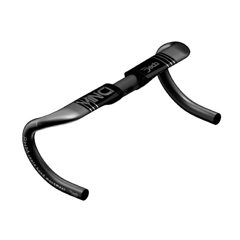 Deda Elementi Vinci RHM Carbon Racing Bike Cycle Handlebar 46cm Polish On Black - Image 1 of 4