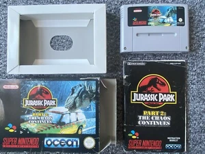 JURASSIC PARK TEIL 2: THE CHAOS CONTINUES SUPER NINNINTENDO / SNES SPIEL super selten - Bild 1 von 12