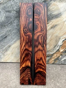 Cocobolo Rosewood Burl wood Slab Woodworking Board 10.6x1.7”x0.43”S163 - Picture 1 of 11