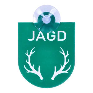 Autoplakette Autoschild JAGD mit Saugnapf für Scheibe - Picture 1 of 1