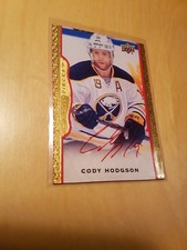 2014-15 Upper Deck UD Masterpieces Red Framed Cloth Autograph Cody Hodgson /30!
